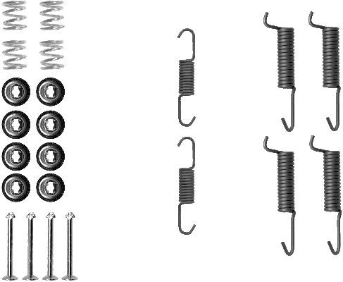 HELLA PAGID Piederumu komplekts, Stāvbremzes mehānisma bremžu  8DZ 355 201-831